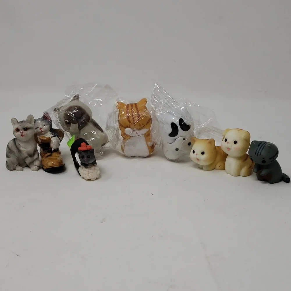 Assorted Small Cat Figurines